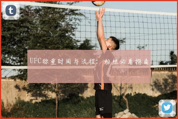 UFC称重时间与流程:粉丝必看指南